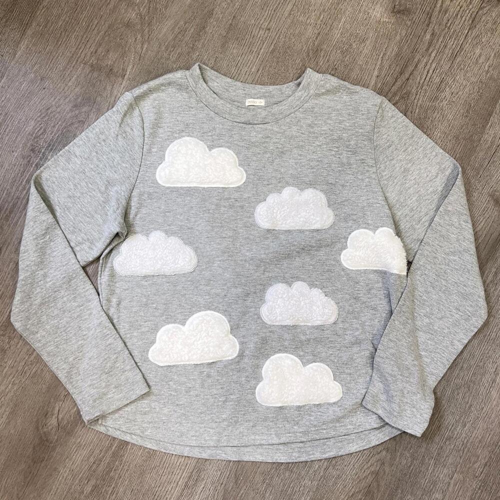 Oysho Fluffy Cloud Gray Top Size L